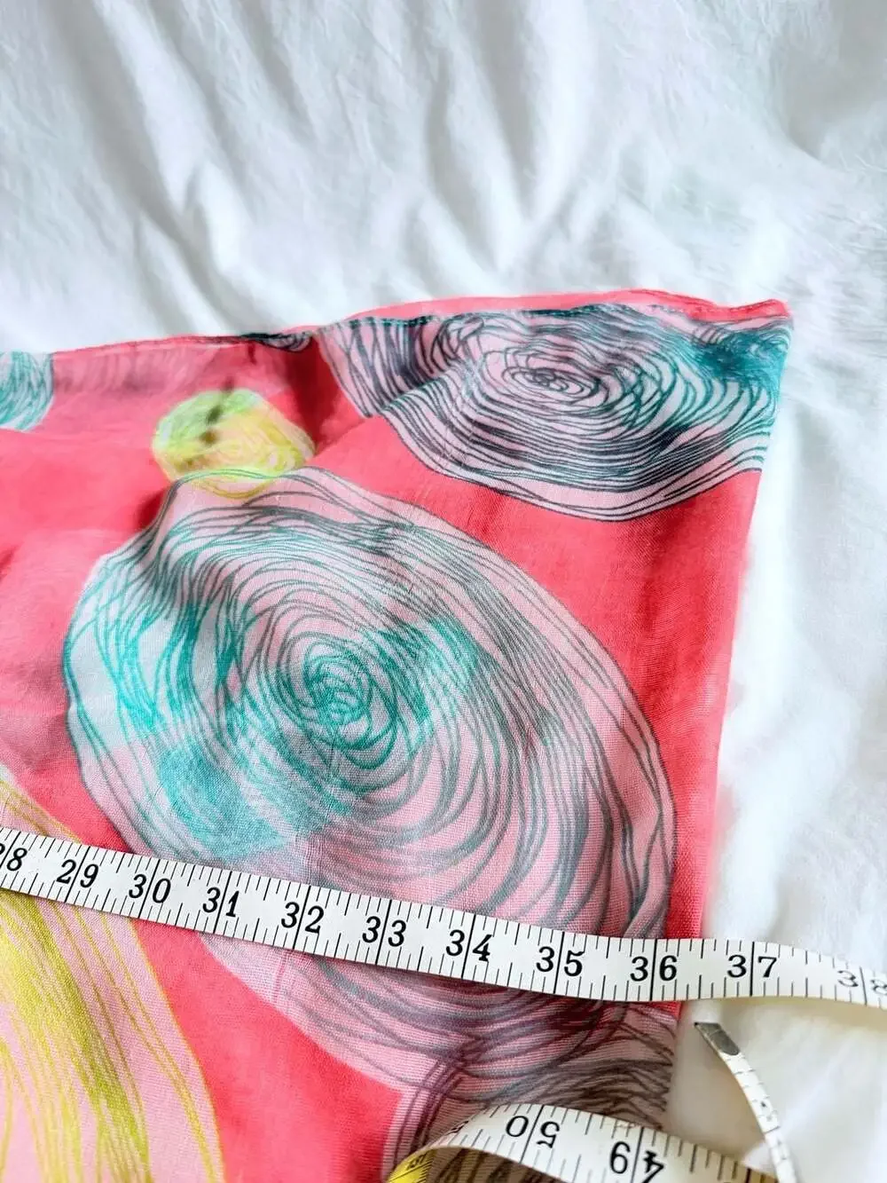 Vivian & Vincent Abstract Spiral Print Infinity Loop Scarf, 100% Viscose